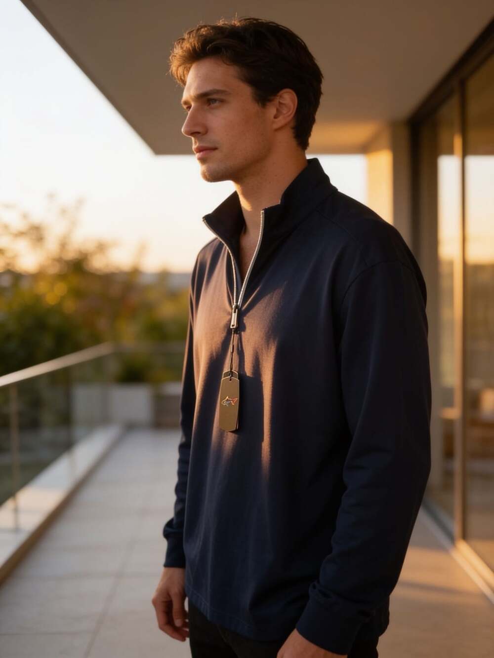 Greg Norman Navy Blue Quarter Zip Pullover XXL